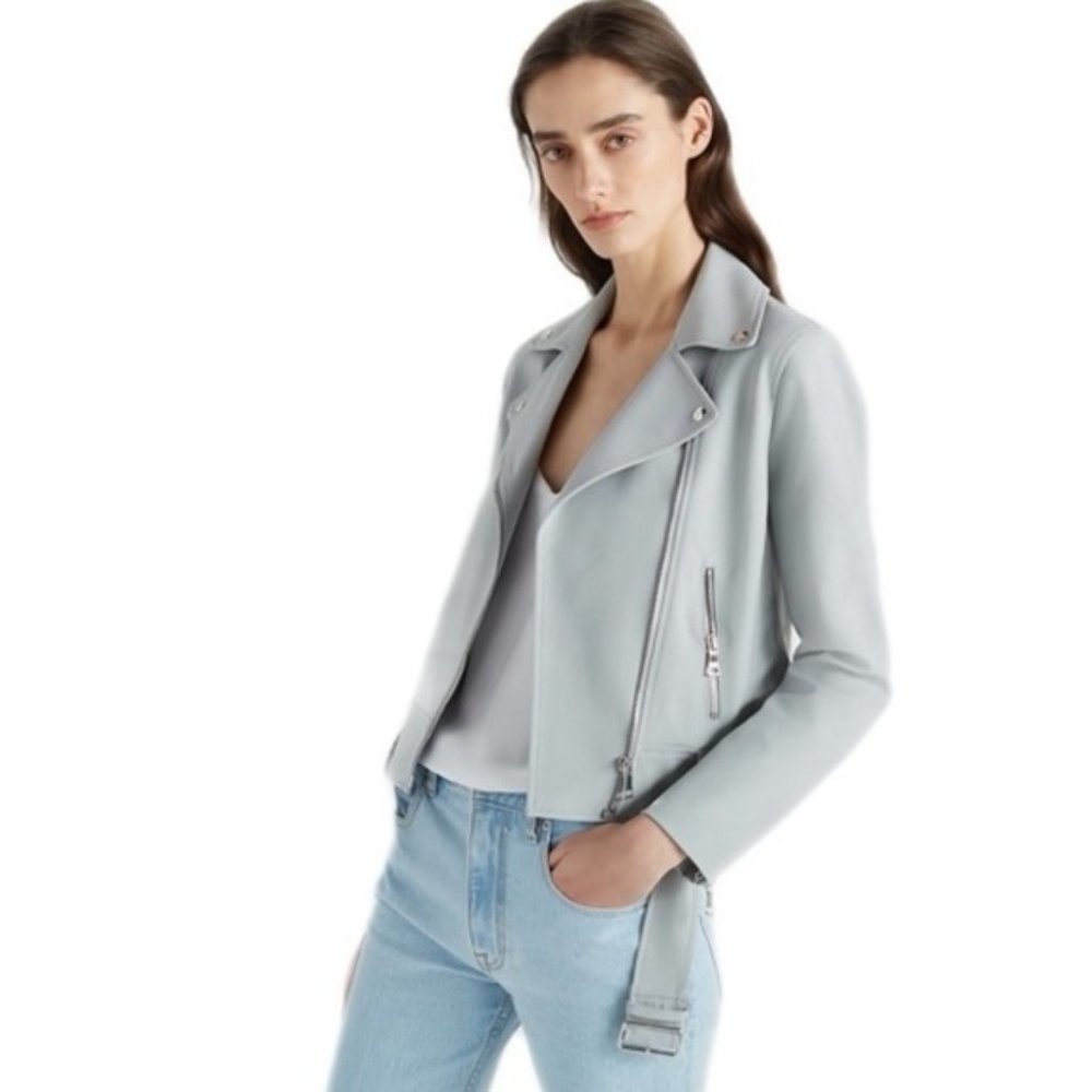 Moto coat, moto jacket, Club monaco. Faux cuir faux leather